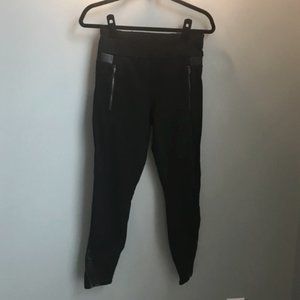 Athleta Ponte & Pleather Leggings